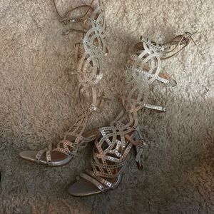 Bella Marie Silver Heels